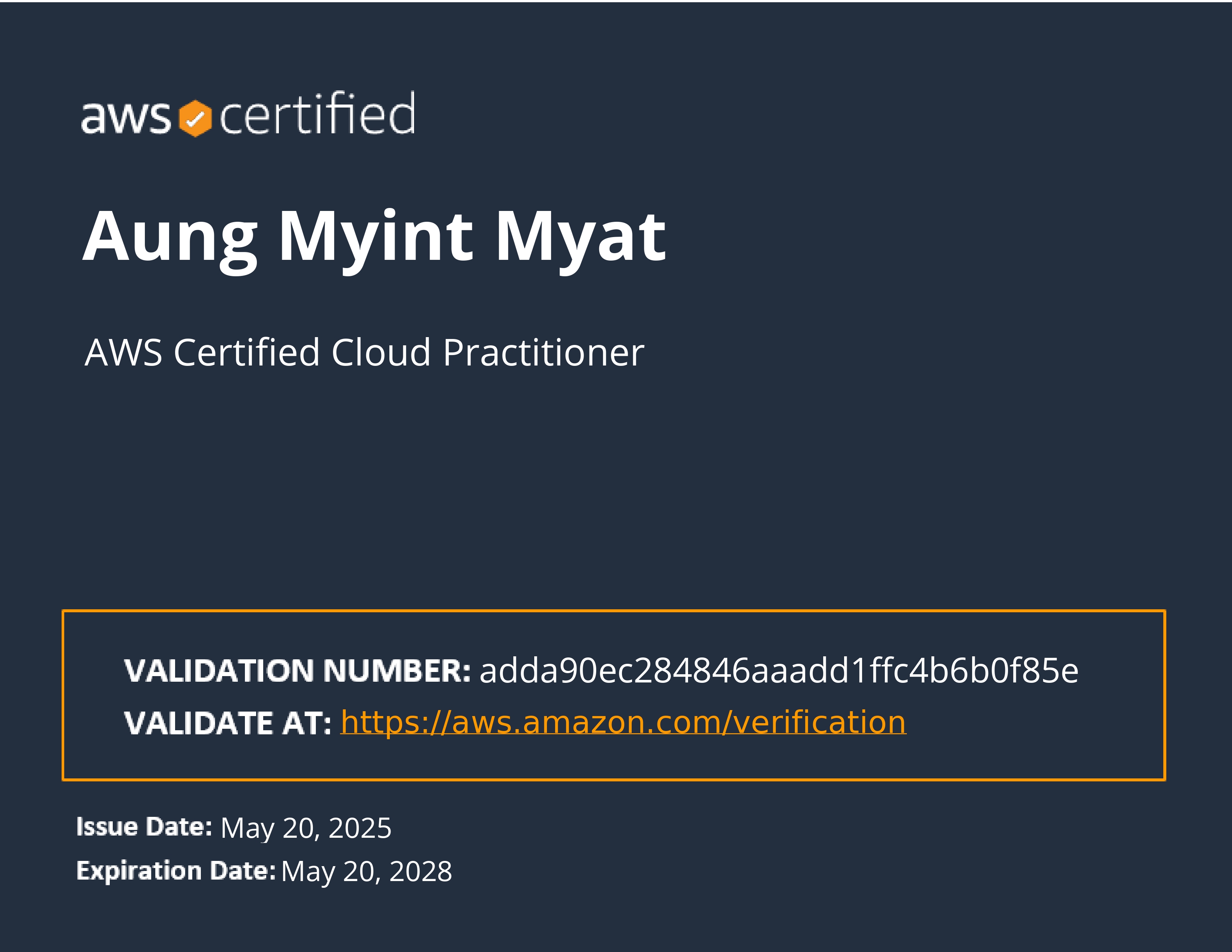 AWS Certified Cloud Practitioner