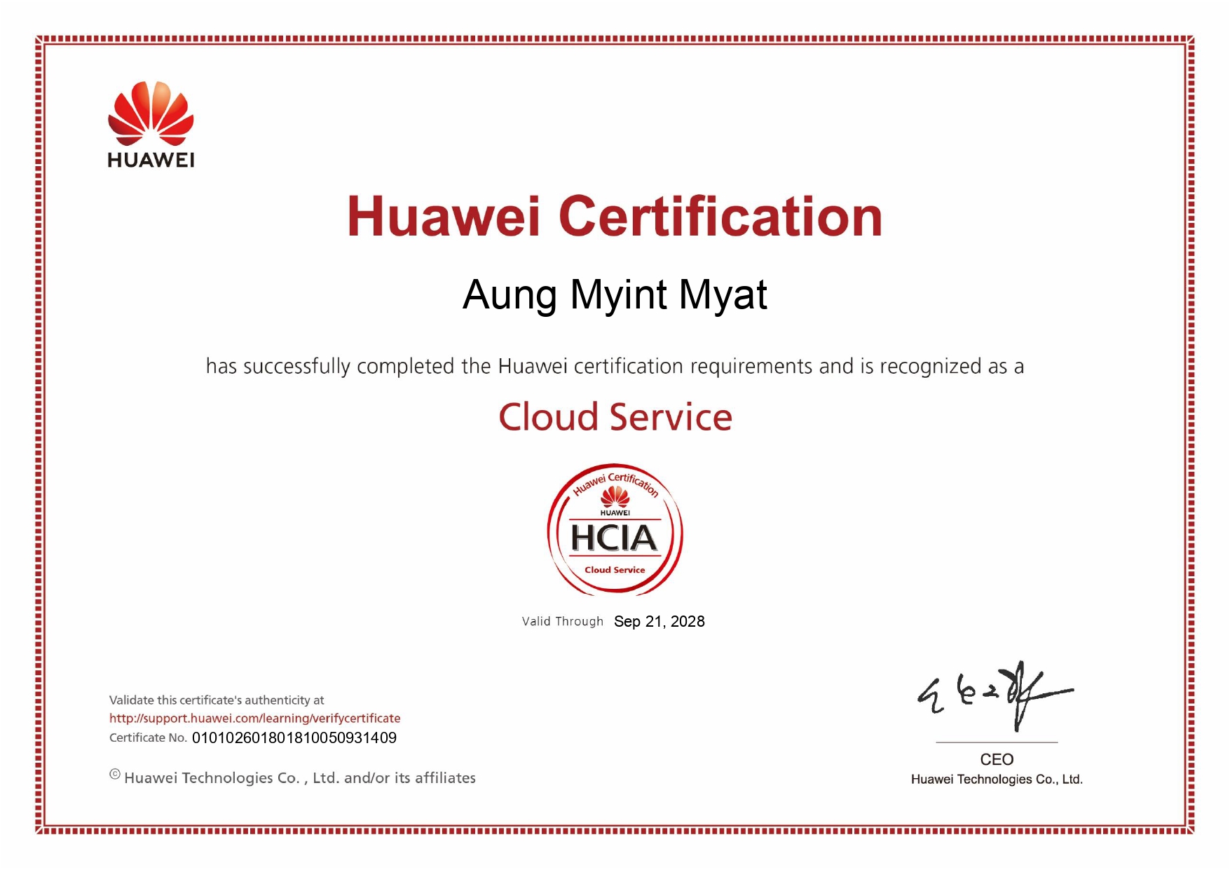 HCIA-Cloud Service